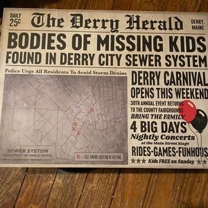 The derry herald sign - Pennywise
